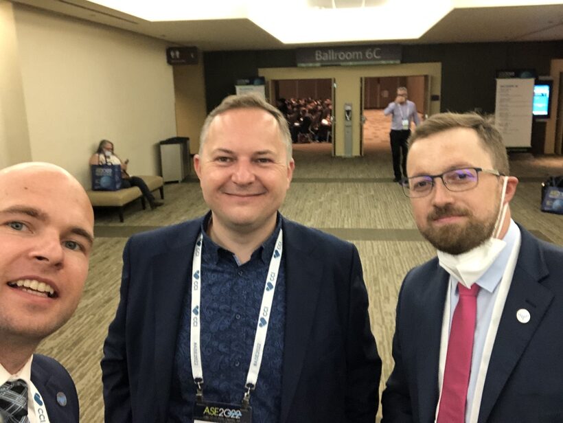 Kamil, Maciej and Tomasz on ASE 2022 in Seattle