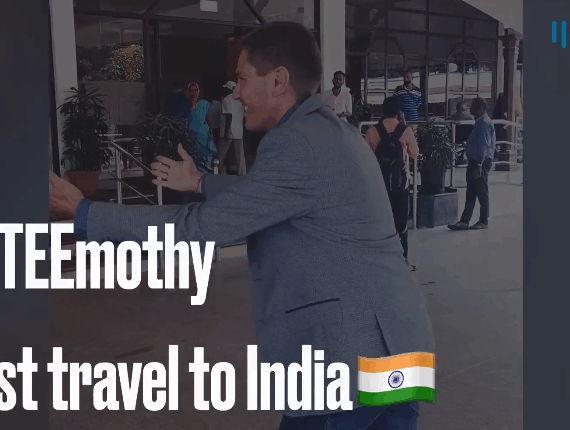 MrTEEmothy the first time in India